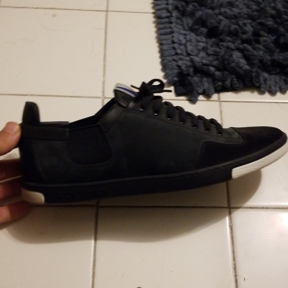Louis Vuitton blue Swede sneakers - Picture 1 of 4